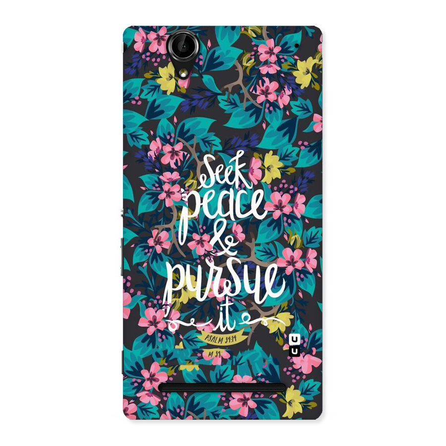 Seek Peace Back Case for Sony Xperia T2