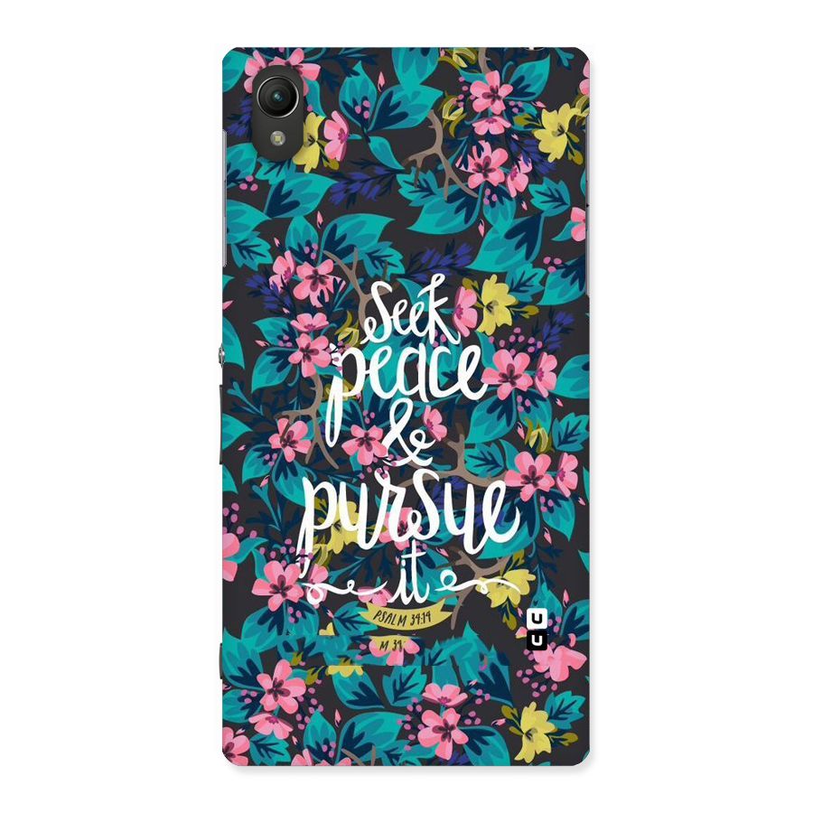 Seek Peace Back Case for Sony Xperia Z1