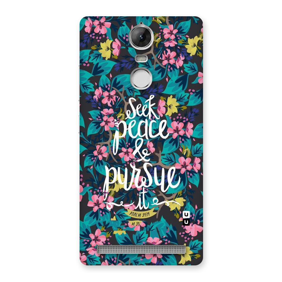 Seek Peace Back Case for Vibe K5 Note