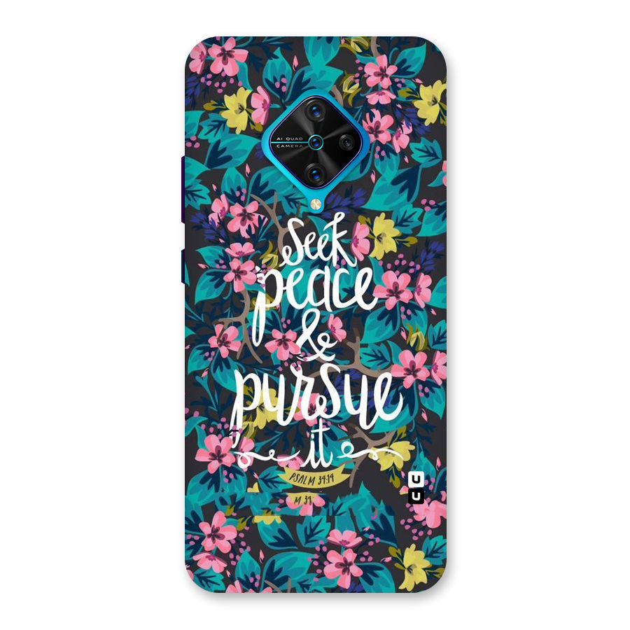 Seek Peace Back Case for Vivo S1 Pro