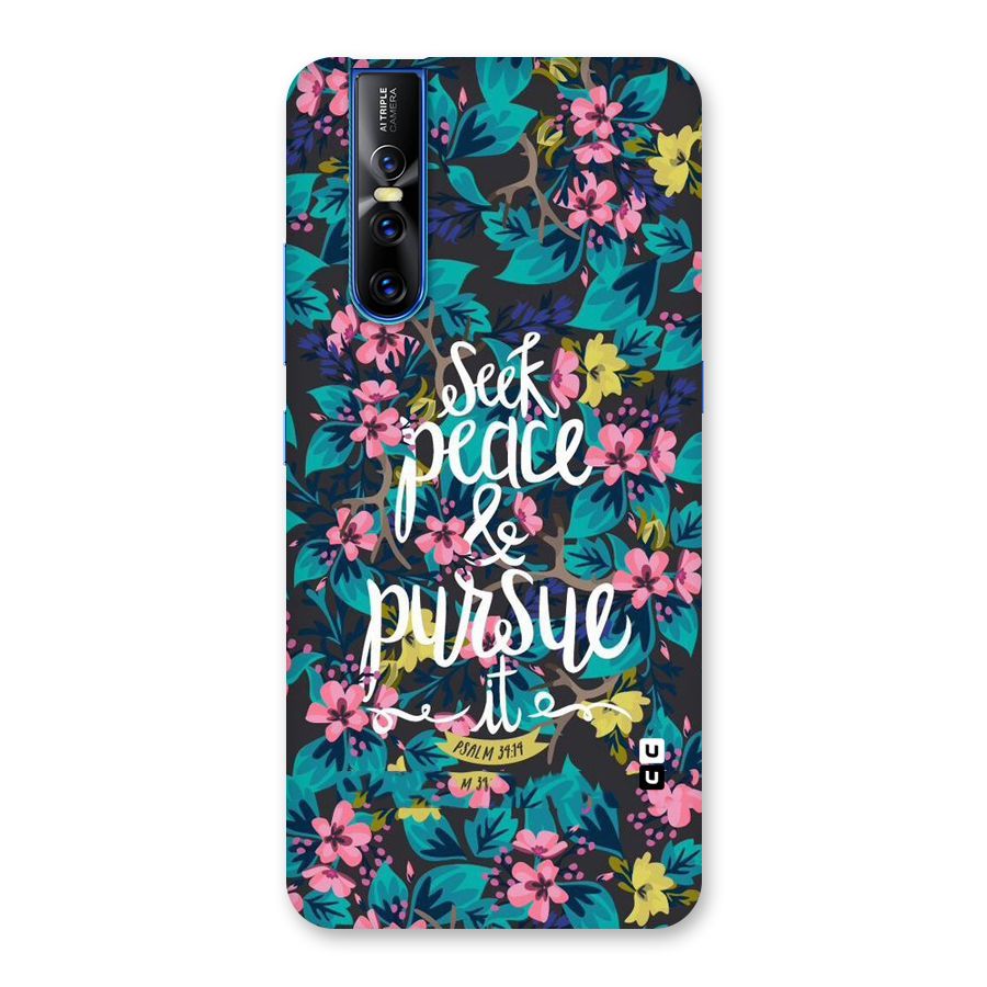Seek Peace Back Case for Vivo V15 Pro