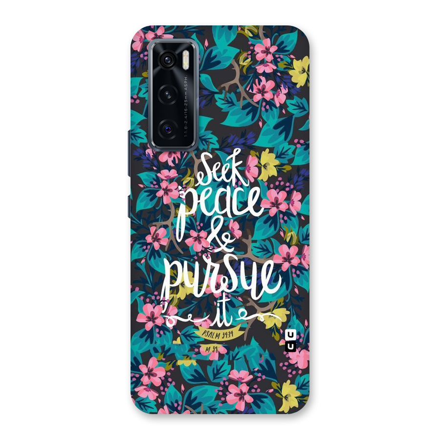 Seek Peace Back Case for Vivo V20 SE