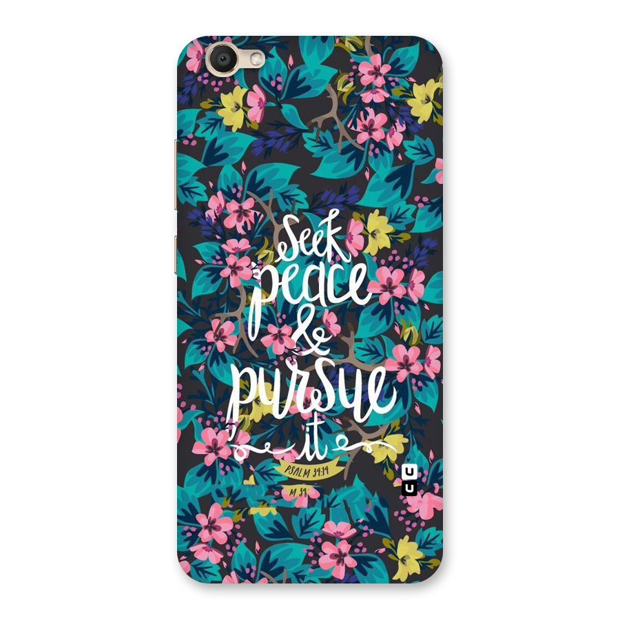 Seek Peace Back Case for Vivo V5
