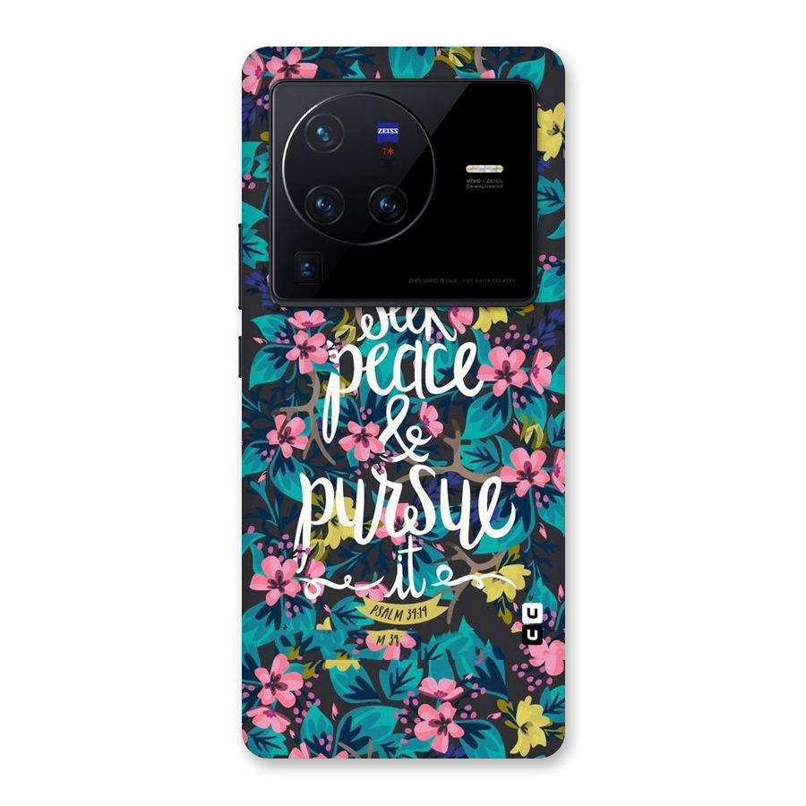 Seek Peace Back Case for Vivo X80 Pro