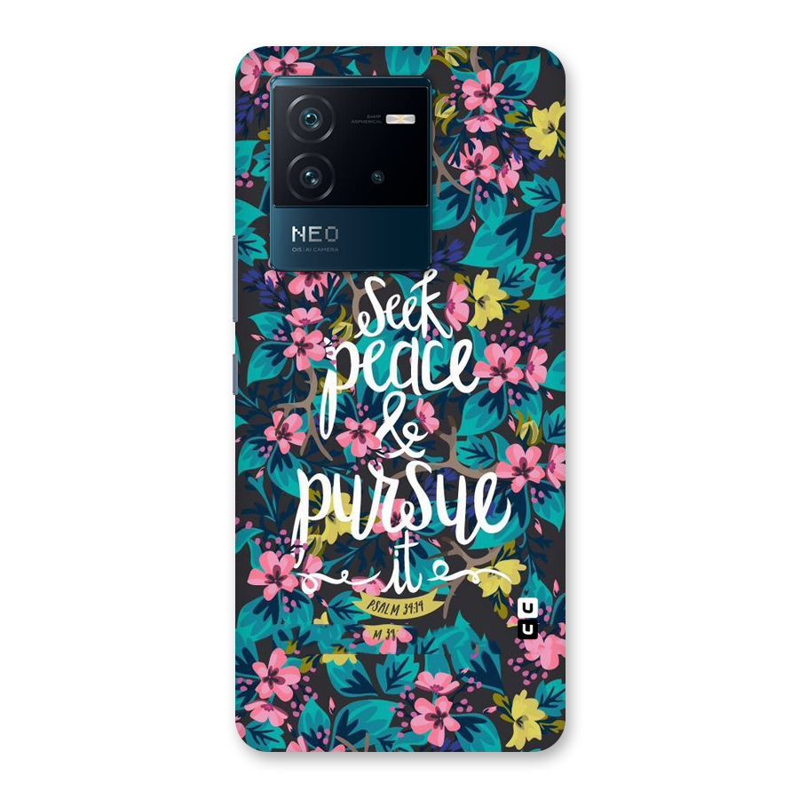 Seek Peace Back Case for Vivo iQOO Neo 6 5G