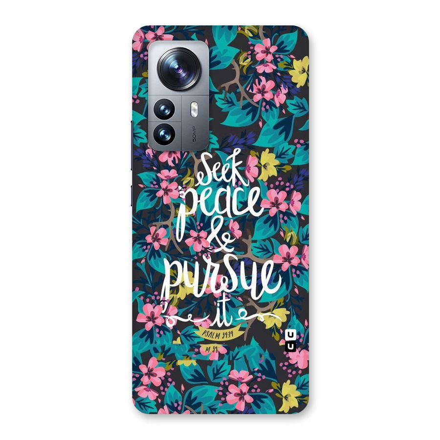 Seek Peace Back Case for Xiaomi 12 Pro