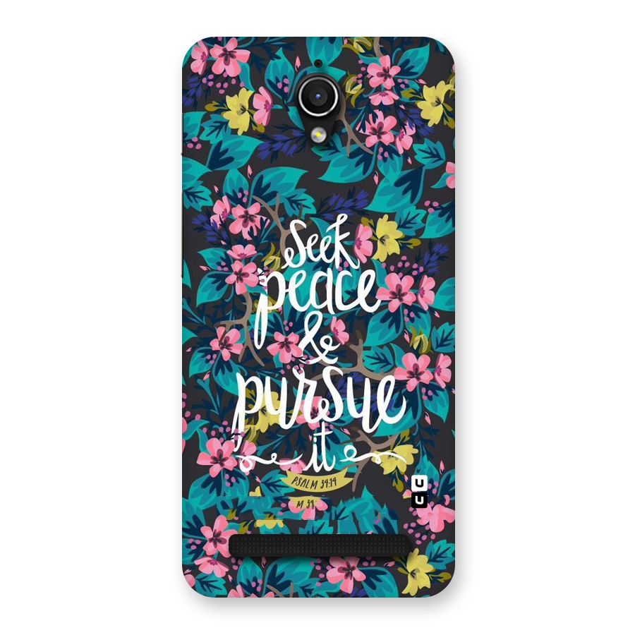 Seek Peace Back Case for Zenfone Go