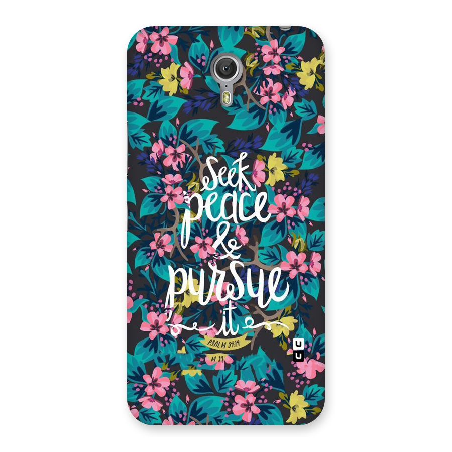 Seek Peace Back Case for Zuk Z1