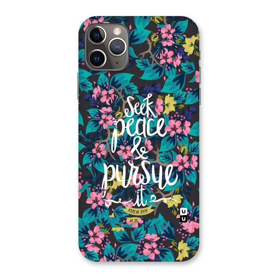 Seek Peace Back Case for iPhone 11 Pro Max