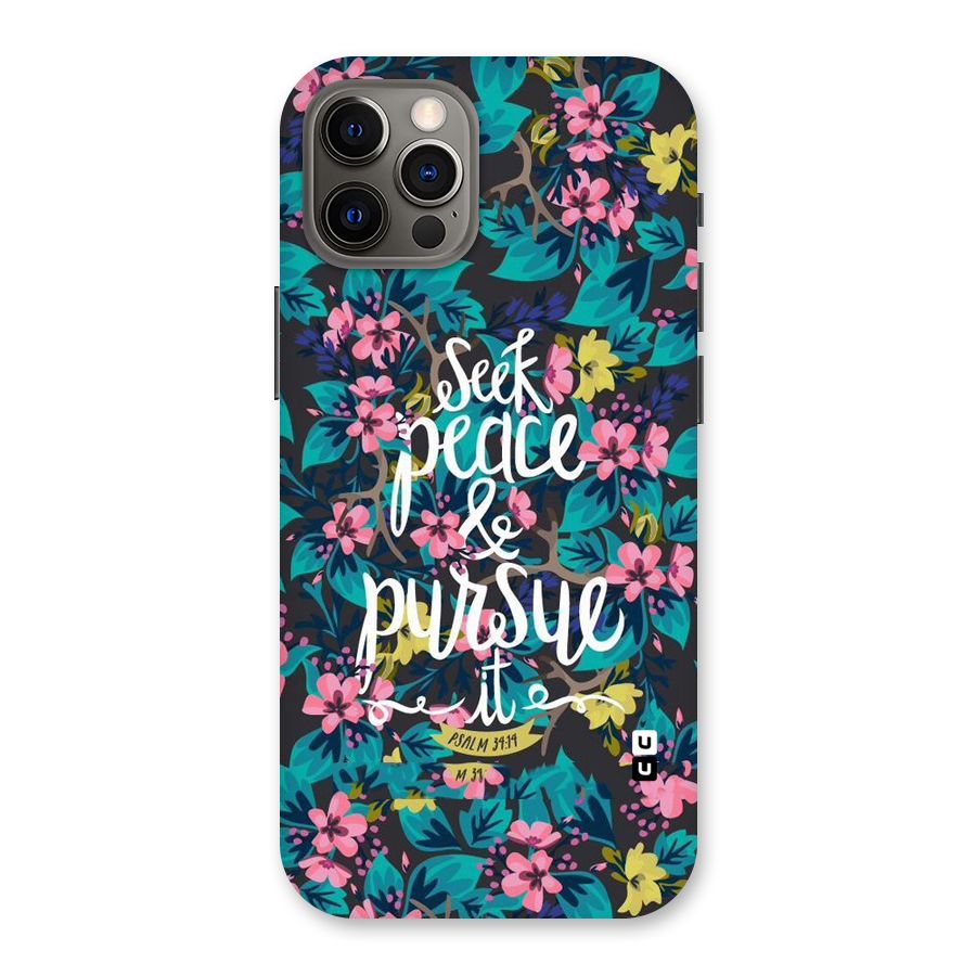 Seek Peace Back Case for iPhone 12 Pro