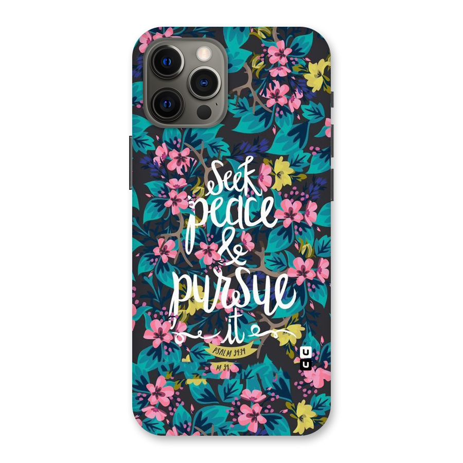 Seek Peace Back Case for iPhone 12 Pro Max