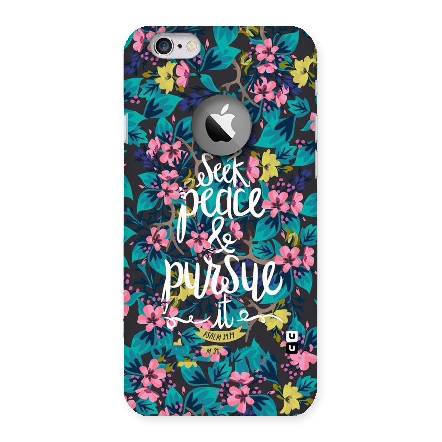 Seek Peace Back Case for iPhone 6 Logo Cut
