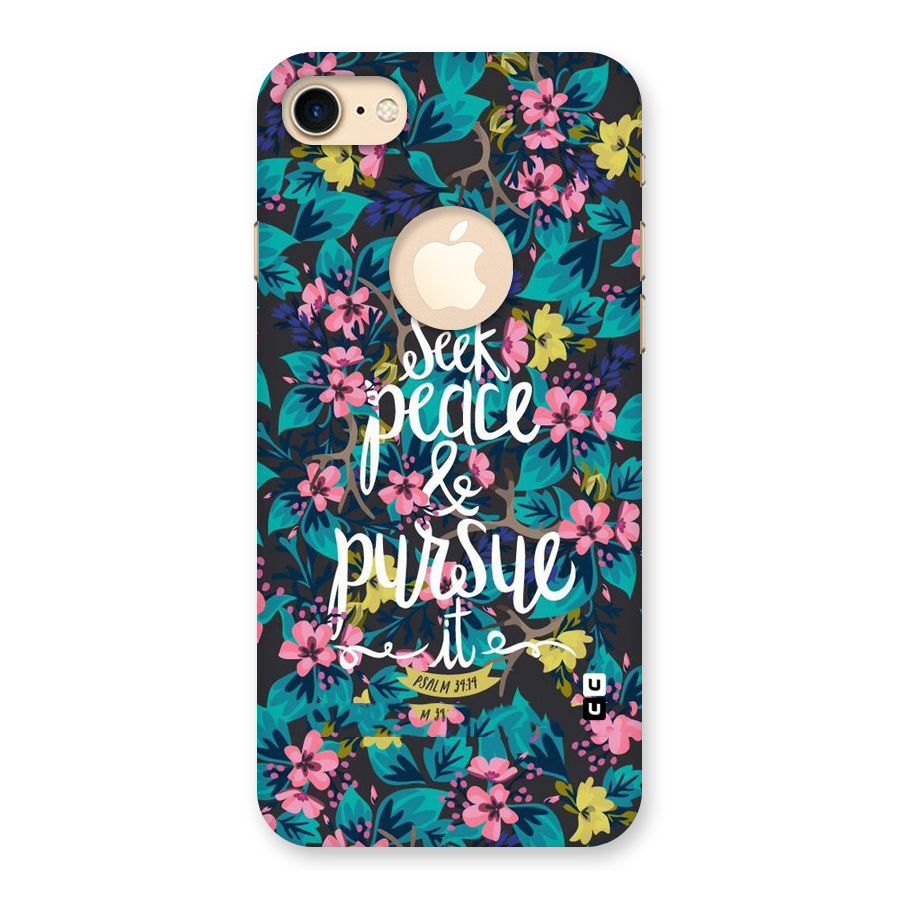 Seek Peace Back Case for iPhone 7 Logo Cut