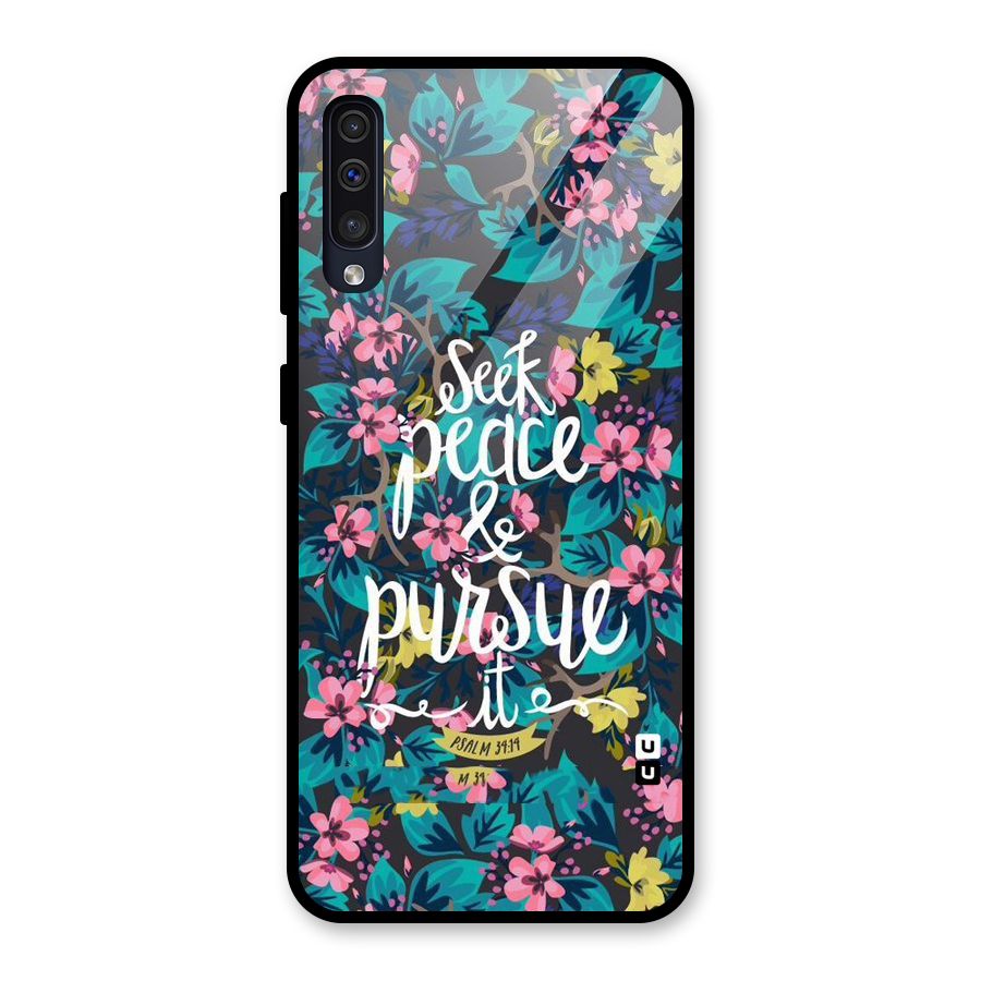 Seek Peace Glass Back Case for Galaxy A30s