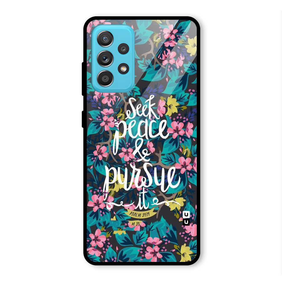 Seek Peace Glass Back Case for Galaxy A52