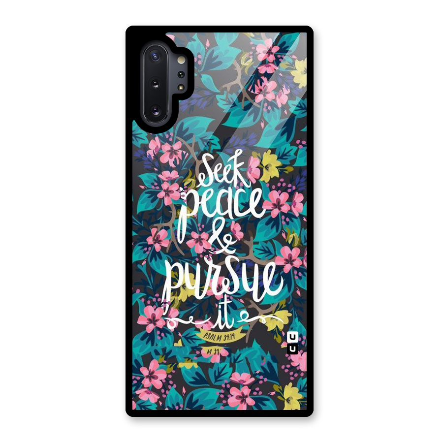 Seek Peace Glass Back Case for Galaxy Note 10 Plus