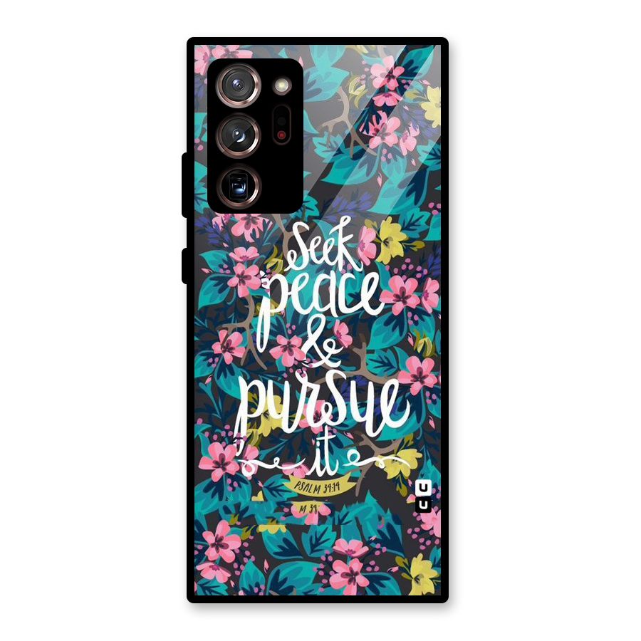 Seek Peace Glass Back Case for Galaxy Note 20 Ultra