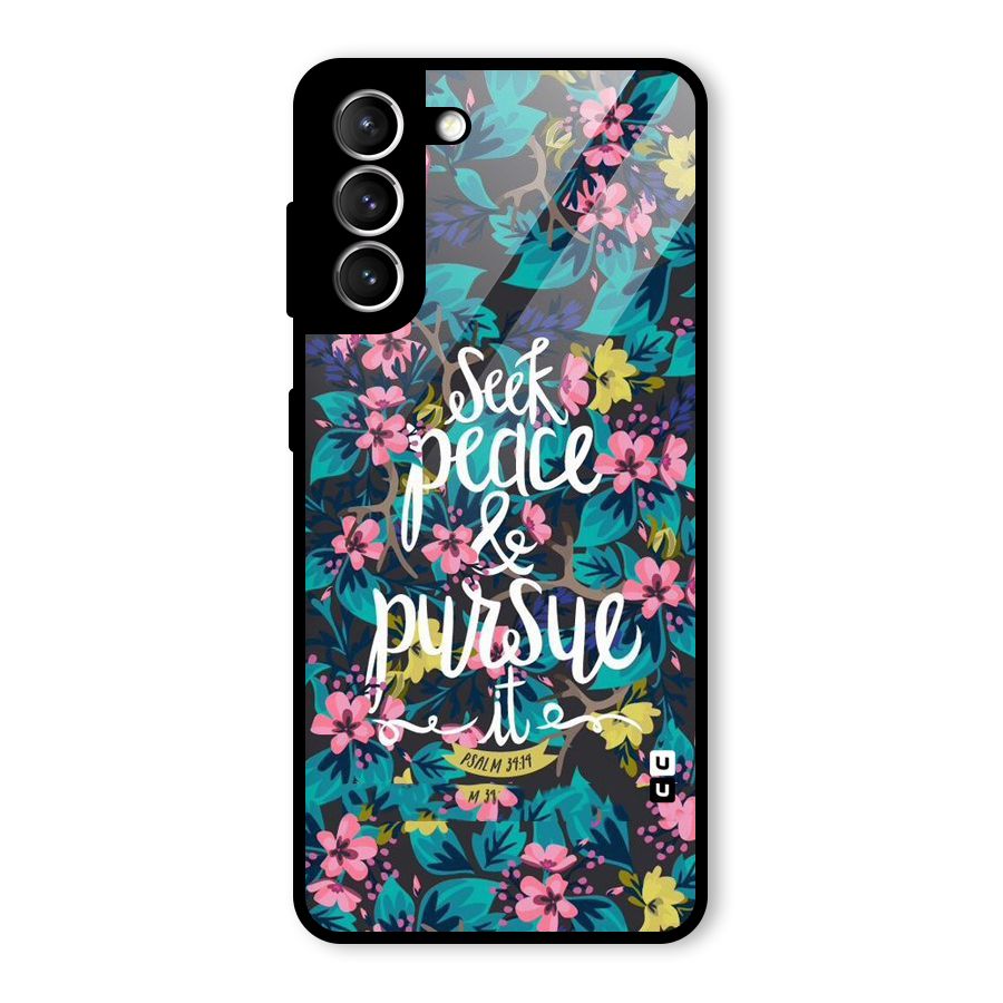 Seek Peace Glass Back Case for Galaxy S21 5G