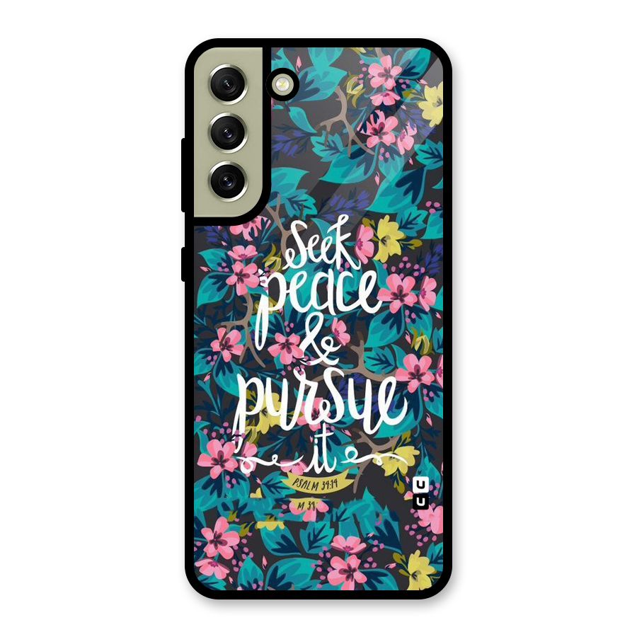 Seek Peace Glass Back Case for Galaxy S21 FE 5G