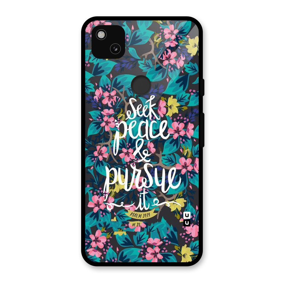 Seek Peace Glass Back Case for Google Pixel 4a