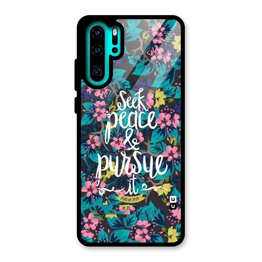 Seek Peace Glass Back Case for Huawei P30 Pro