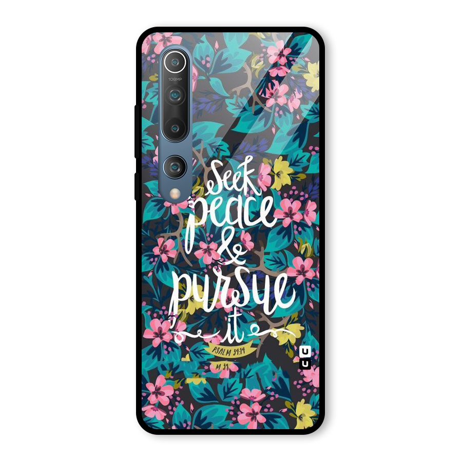 Seek Peace Glass Back Case for Mi 10