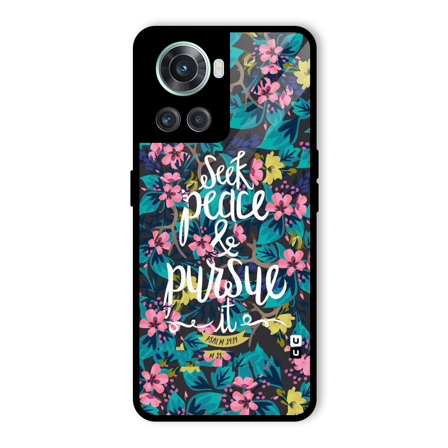 Seek Peace Glass Back Case for OnePlus 10R