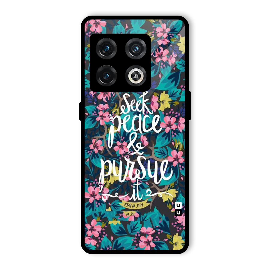 Seek Peace Glass Back Case for OnePlus 10 Pro 5G