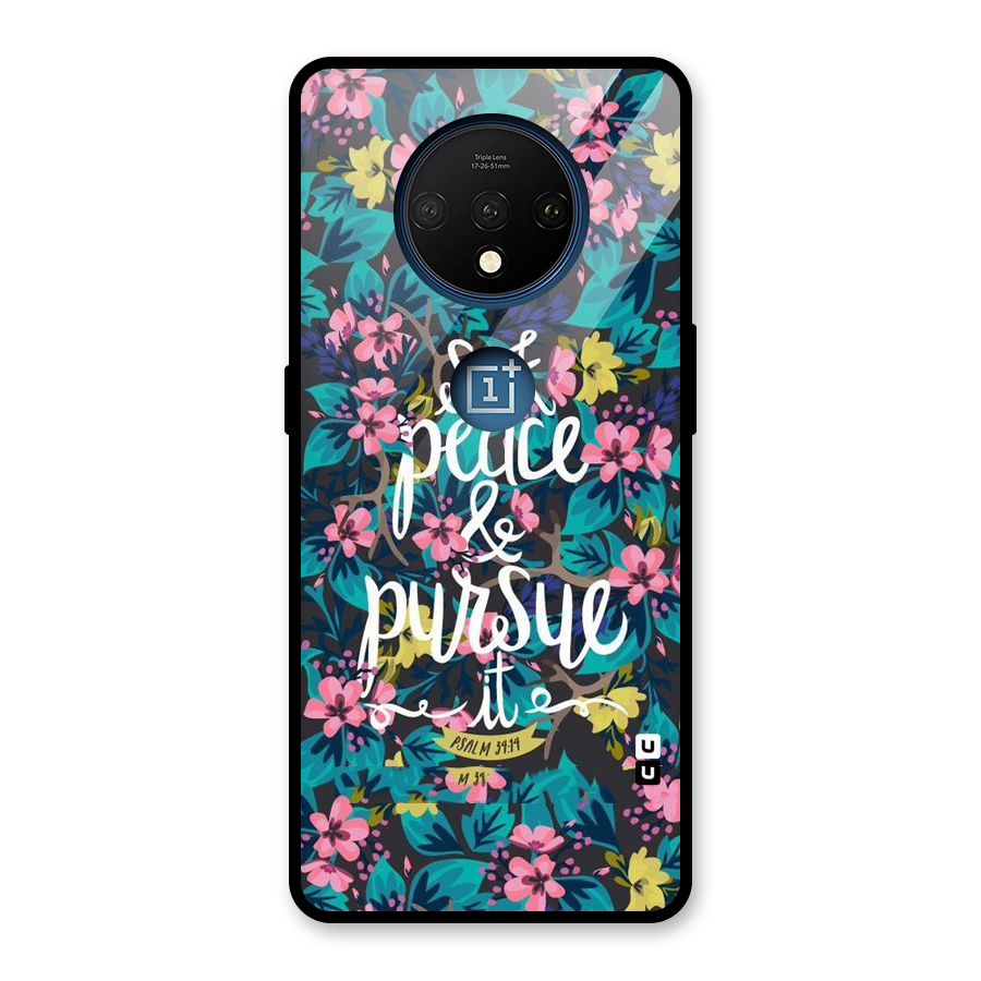 Seek Peace Glass Back Case for OnePlus 7T