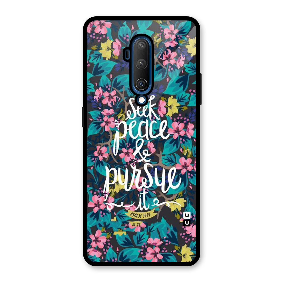Seek Peace Glass Back Case for OnePlus 7T Pro