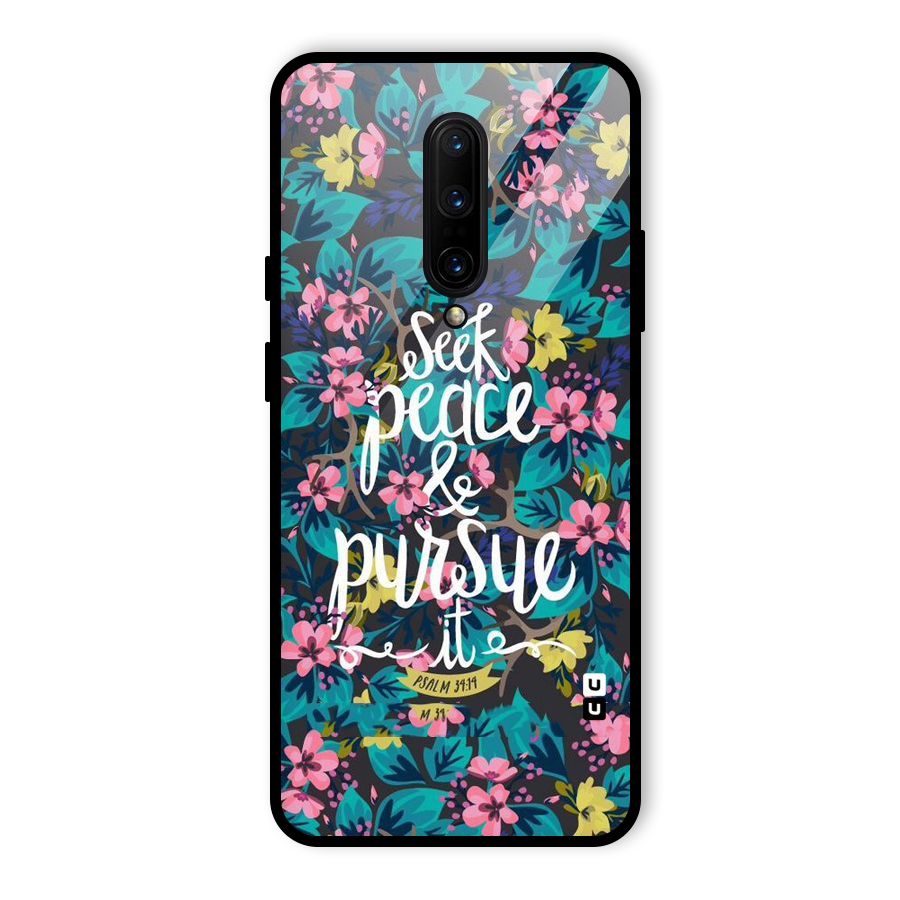Seek Peace Glass Back Case for OnePlus 7 Pro