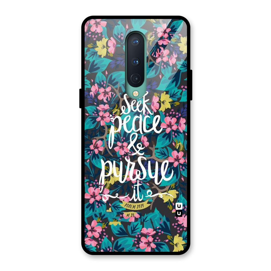 Seek Peace Glass Back Case for OnePlus 8