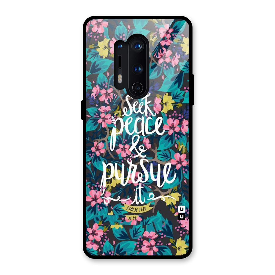 Seek Peace Glass Back Case for OnePlus 8 Pro