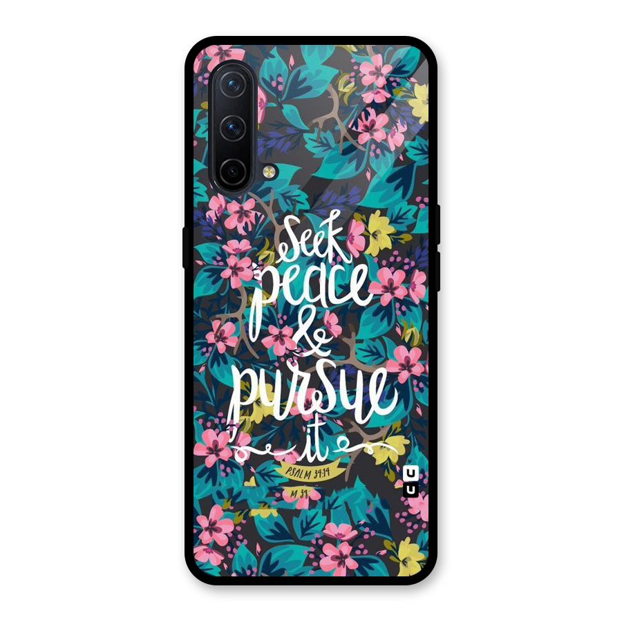 Seek Peace Glass Back Case for OnePlus Nord CE 5G