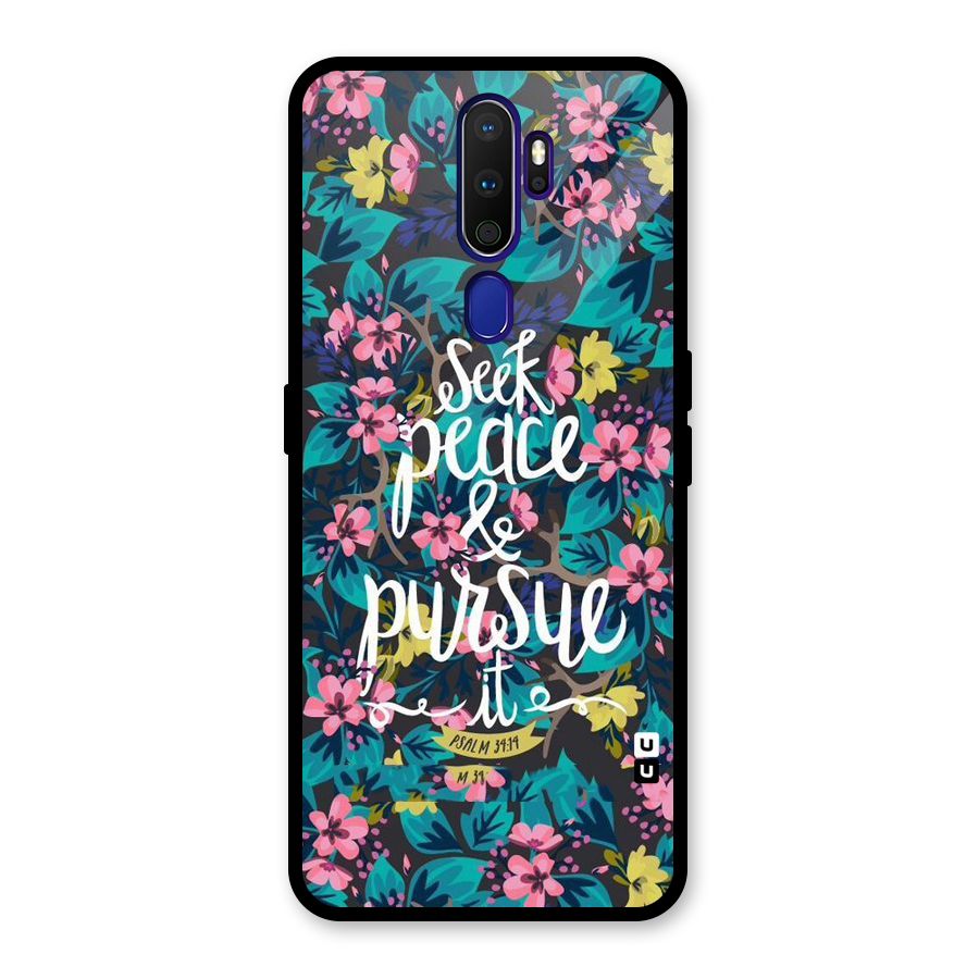 Seek Peace Glass Back Case for Oppo A9 (2020)