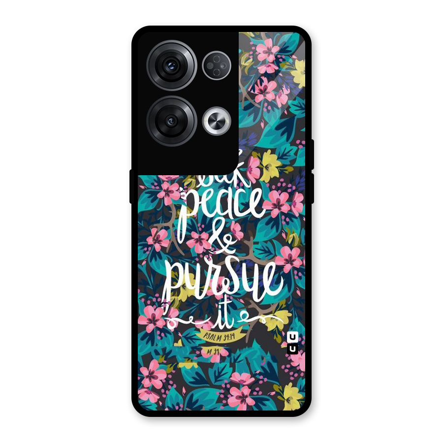 Seek Peace Glass Back Case for Oppo Reno8 Pro 5G
