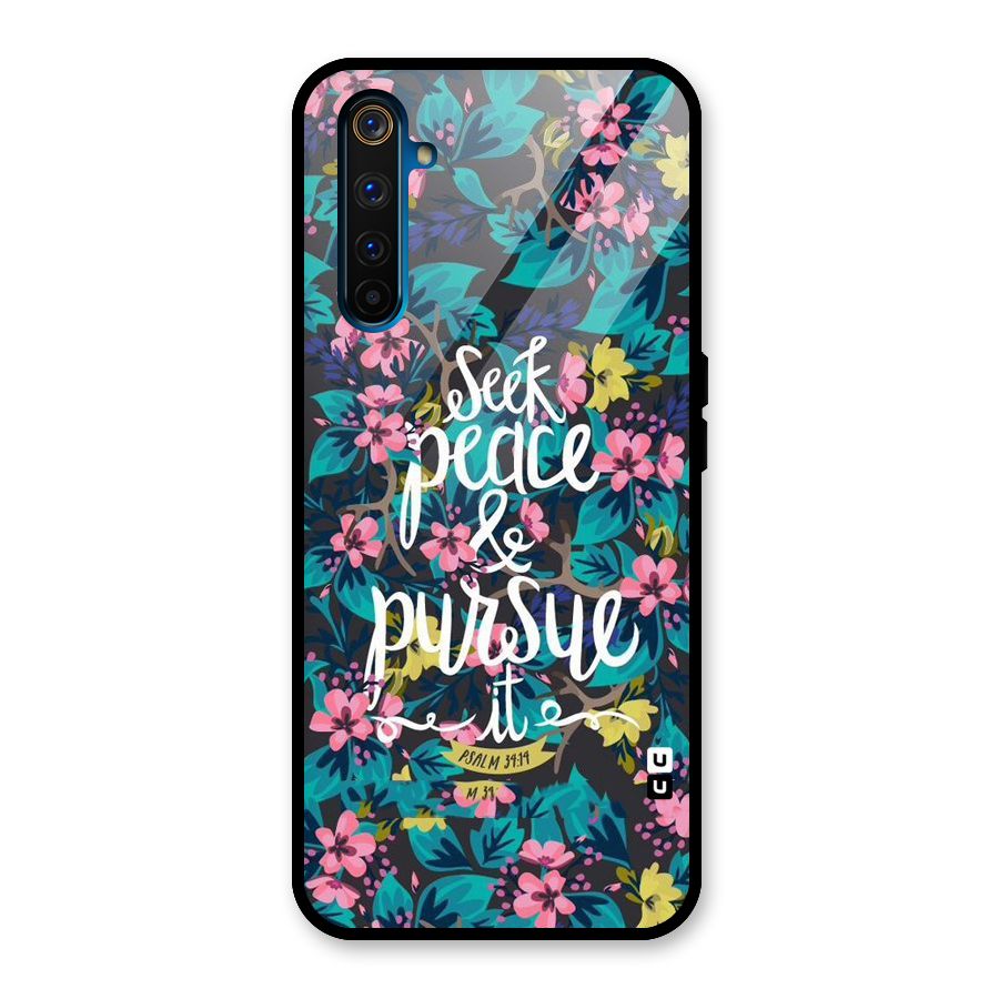 Seek Peace Glass Back Case for Realme 6 Pro