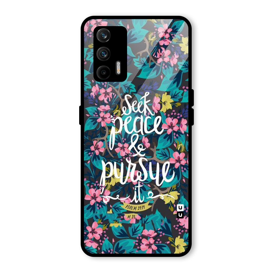 Seek Peace Glass Back Case for Realme GT 5G