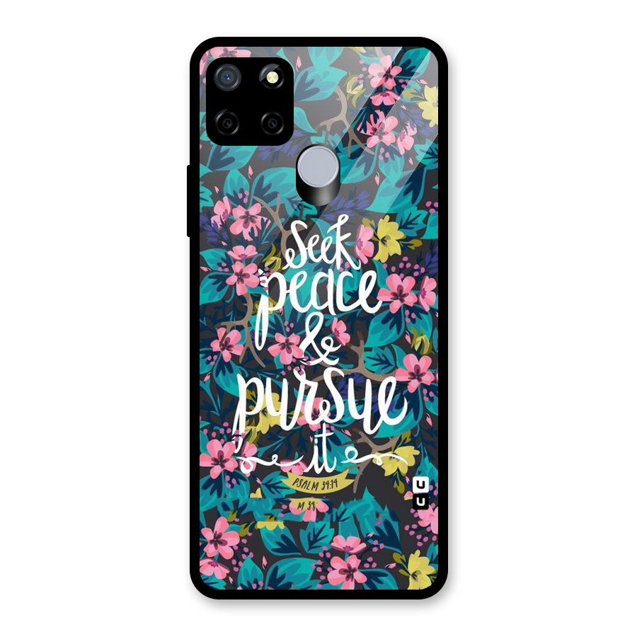Seek Peace Glass Back Case for Realme Narzo 20