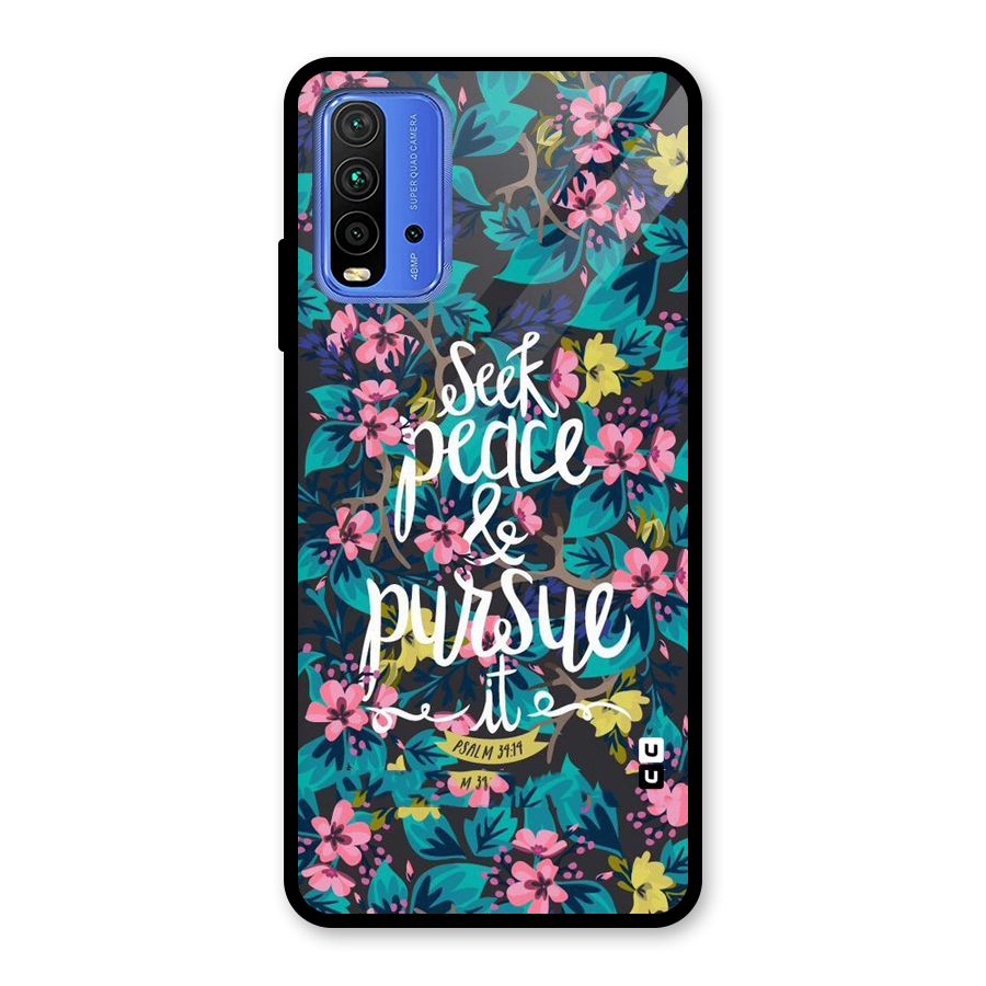 Seek Peace Glass Back Case for Redmi 9 Power