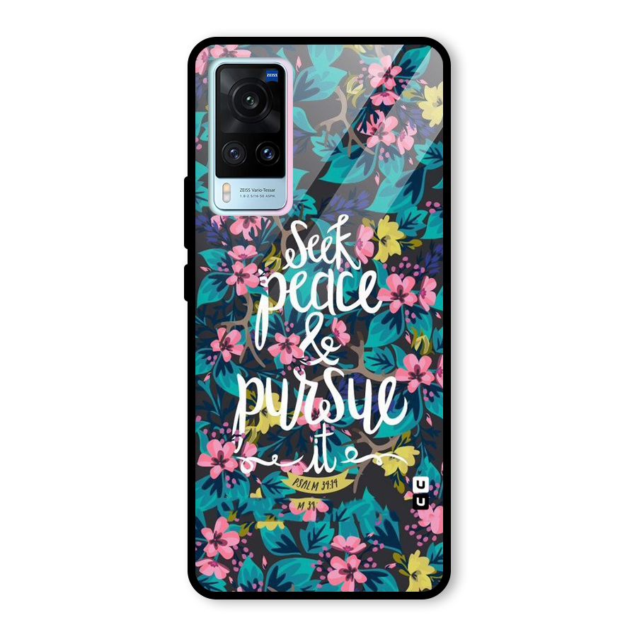 Seek Peace Glass Back Case for Vivo X60