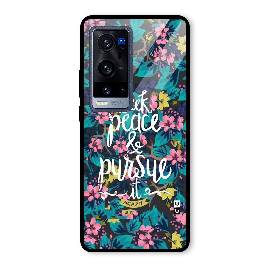 Seek Peace Glass Back Case for Vivo X60 Pro Plus