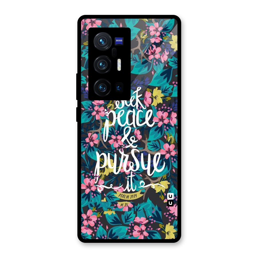 Seek Peace Glass Back Case for Vivo X70 Pro Plus