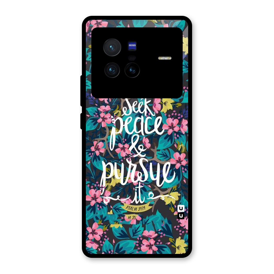 Seek Peace Glass Back Case for Vivo X80