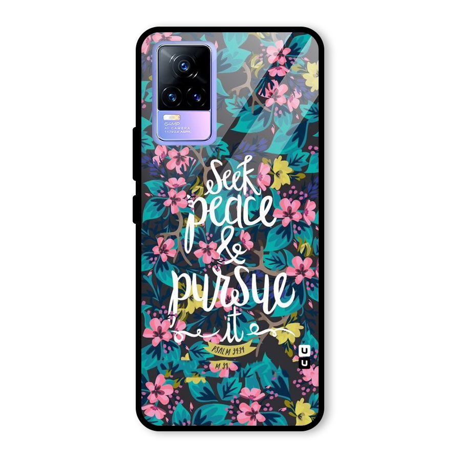 Seek Peace Glass Back Case for Vivo Y73