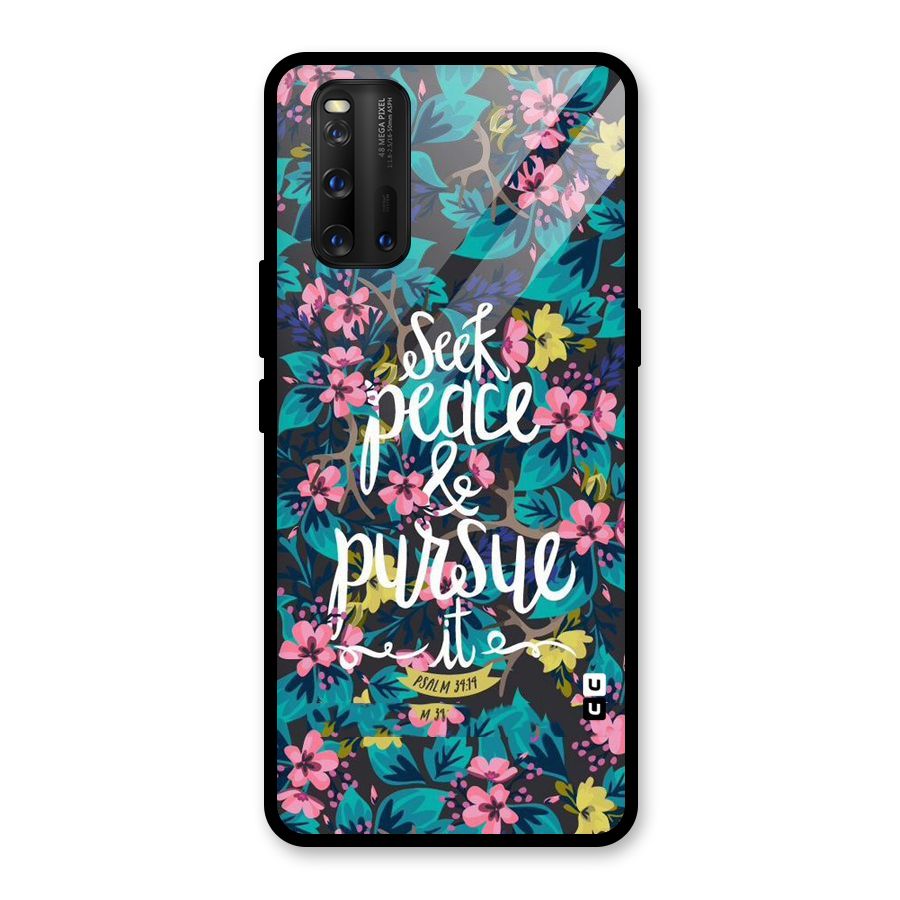 Seek Peace Glass Back Case for Vivo iQOO 3