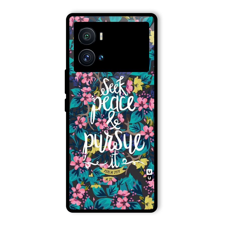 Seek Peace Glass Back Case for Vivo iQOO 9 Pro