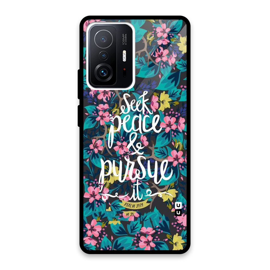 Seek Peace Glass Back Case for Xiaomi 11T Pro