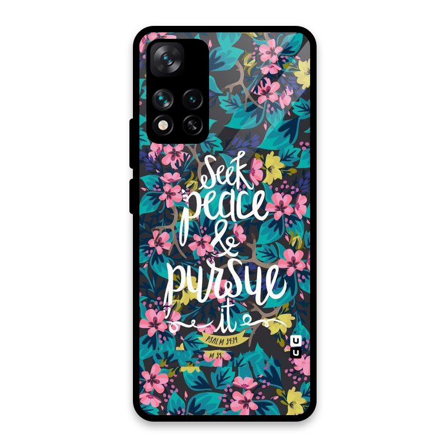 Seek Peace Glass Back Case for Xiaomi 11i HyperCharge 5G