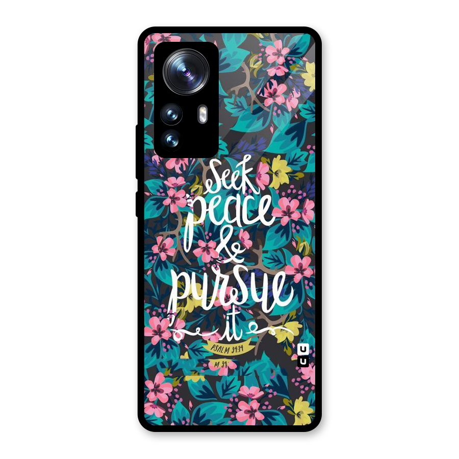 Seek Peace Glass Back Case for Xiaomi 12 Pro